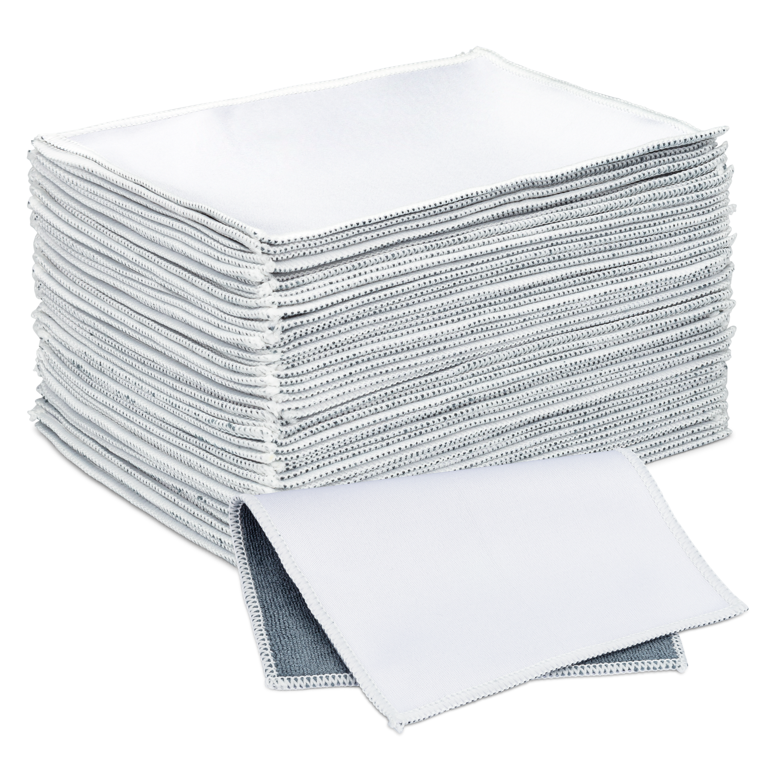 5” x 7” MW Microfiber Quick Cloth with White Border Dye Sublimation Blanks - Pack of 50