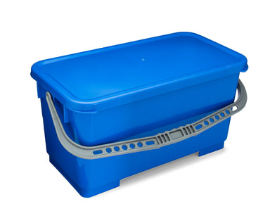 blue mop bucket