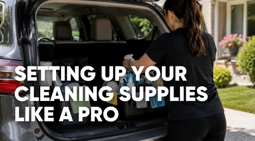 How Cleaning Pros Set Their Supplies Up For The Day