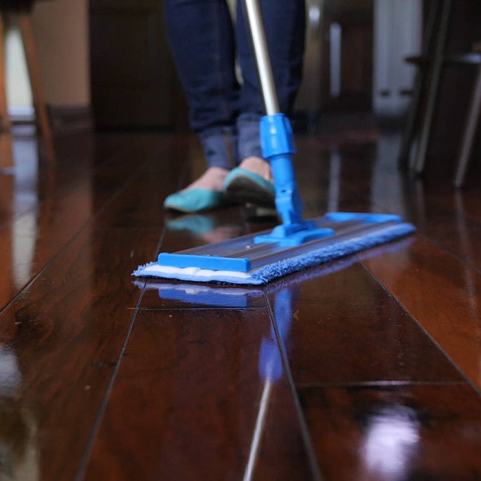 CLEAN QUICKER WITH MICROFIBER MOPS