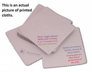 GREAT DEAL ON CUSTOM PRINTED MICROFIBER CLOTHS!