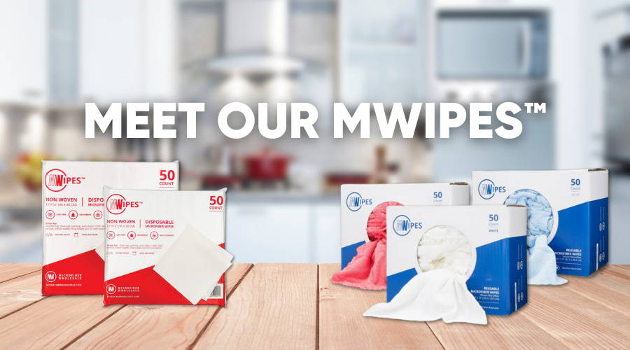 Meet Our Disposable and Reusable Microfiber Wipes