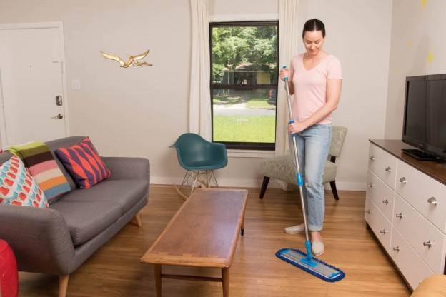 MICROFIBER MOPPING METHOD