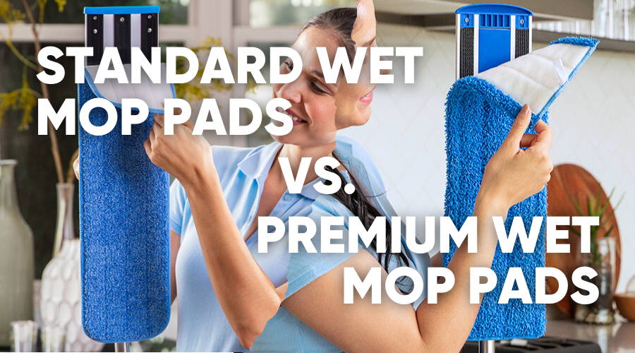 Regular vs Premium Microfiber Wet Mop Pads