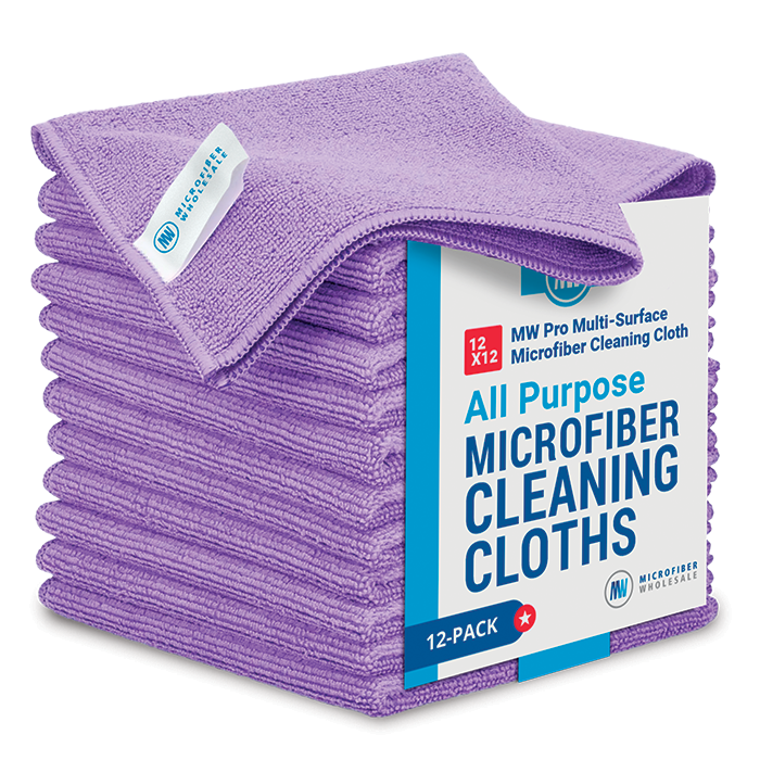 48 Pack of 12”x12” MW Pro Multi-Surface Microfiber Cleaning Cloth