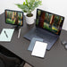 microfiber lens cloth on a desk and laptop