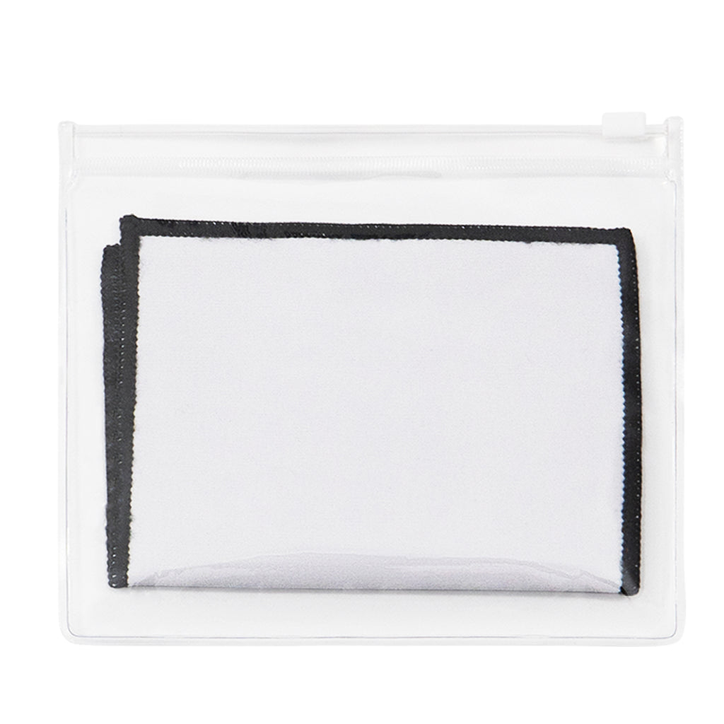 Printed 5"x7" MW Quick Screen & Eyeglass Cleaning Cloths Black Border