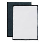 Printed 5"x7" MW Quick Screen & Eyeglass Cleaning Cloths Black Border
