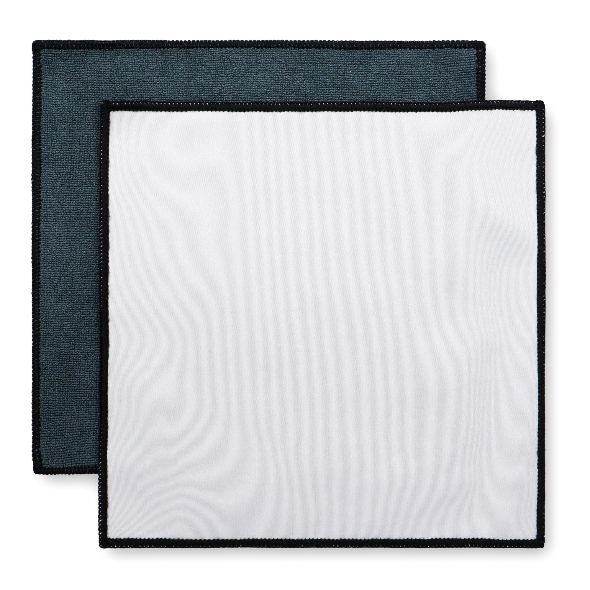 Printed 8"x8" MW Quick Screen & Eyeglass Cleaning Cloths Black Border