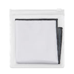 Printed 8"x8" MW Quick Screen & Eyeglass Cleaning Cloths Black Border