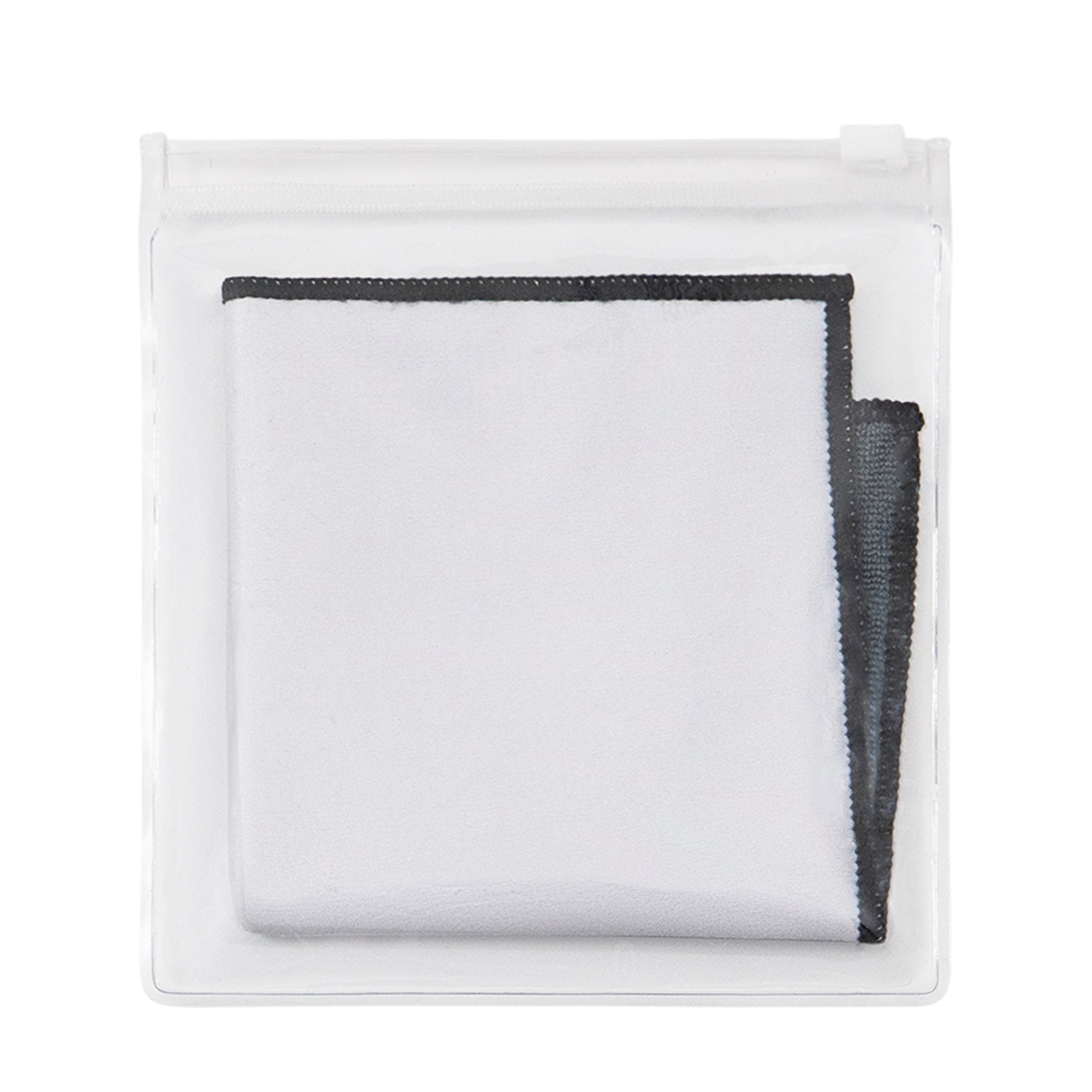 Printed 8"x8" MW Quick Screen & Eyeglass Cleaning Cloths Black Border