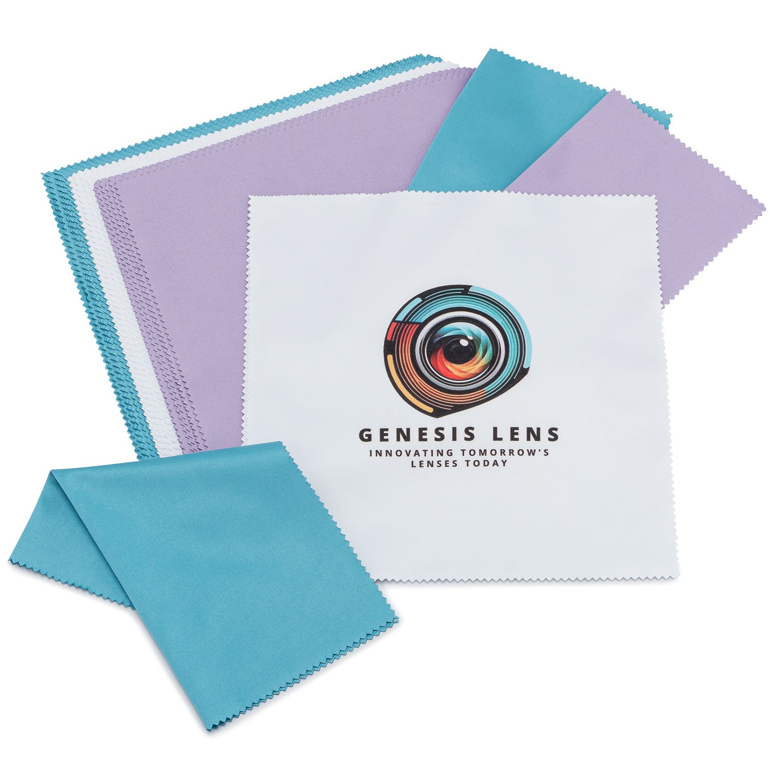 Printed 8"x8" Microfiber Silk Cloth