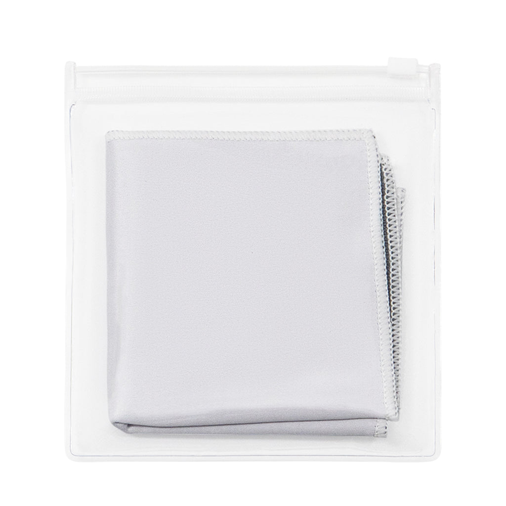 Printed 8"x8" MW Quick Screen & Eyeglass Cleaning Cloths White Border