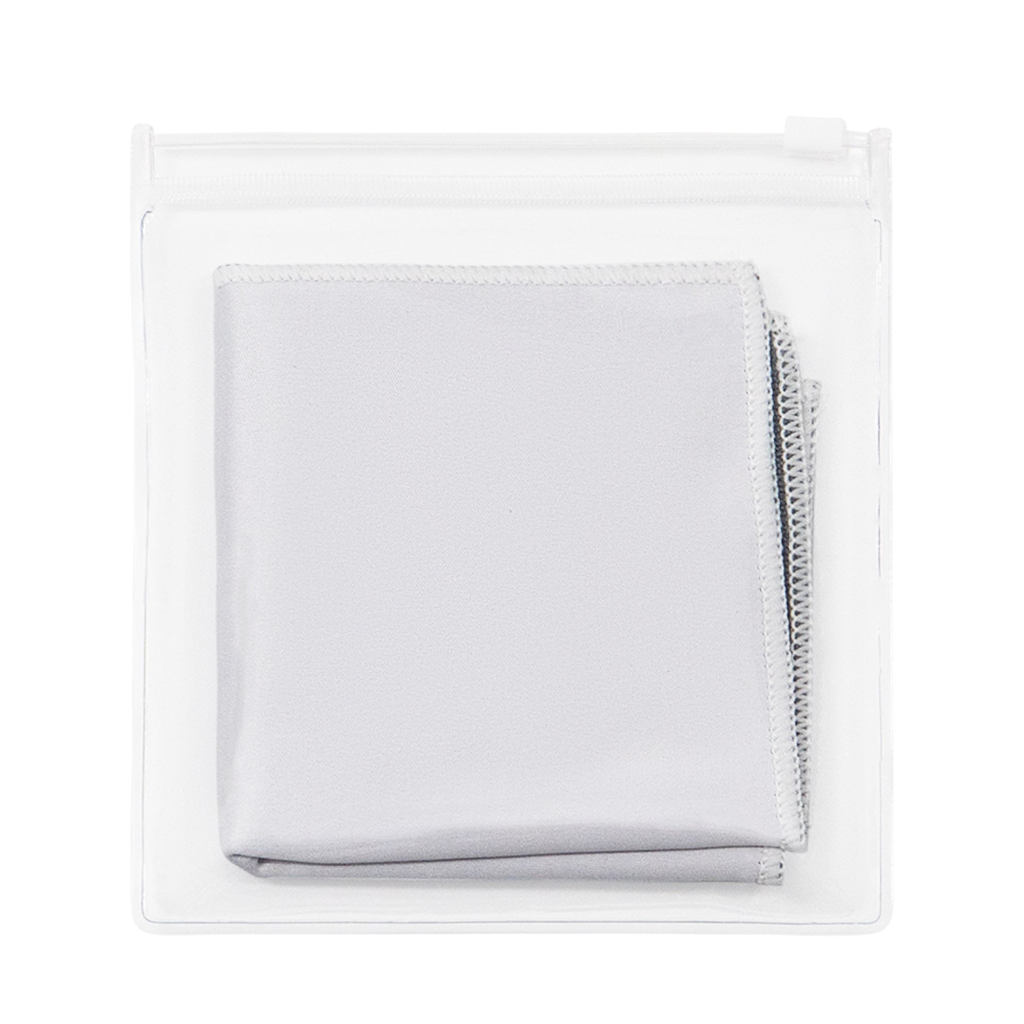 Printed 8"x8" MW Quick Screen & Eyeglass Cleaning Cloths White Border