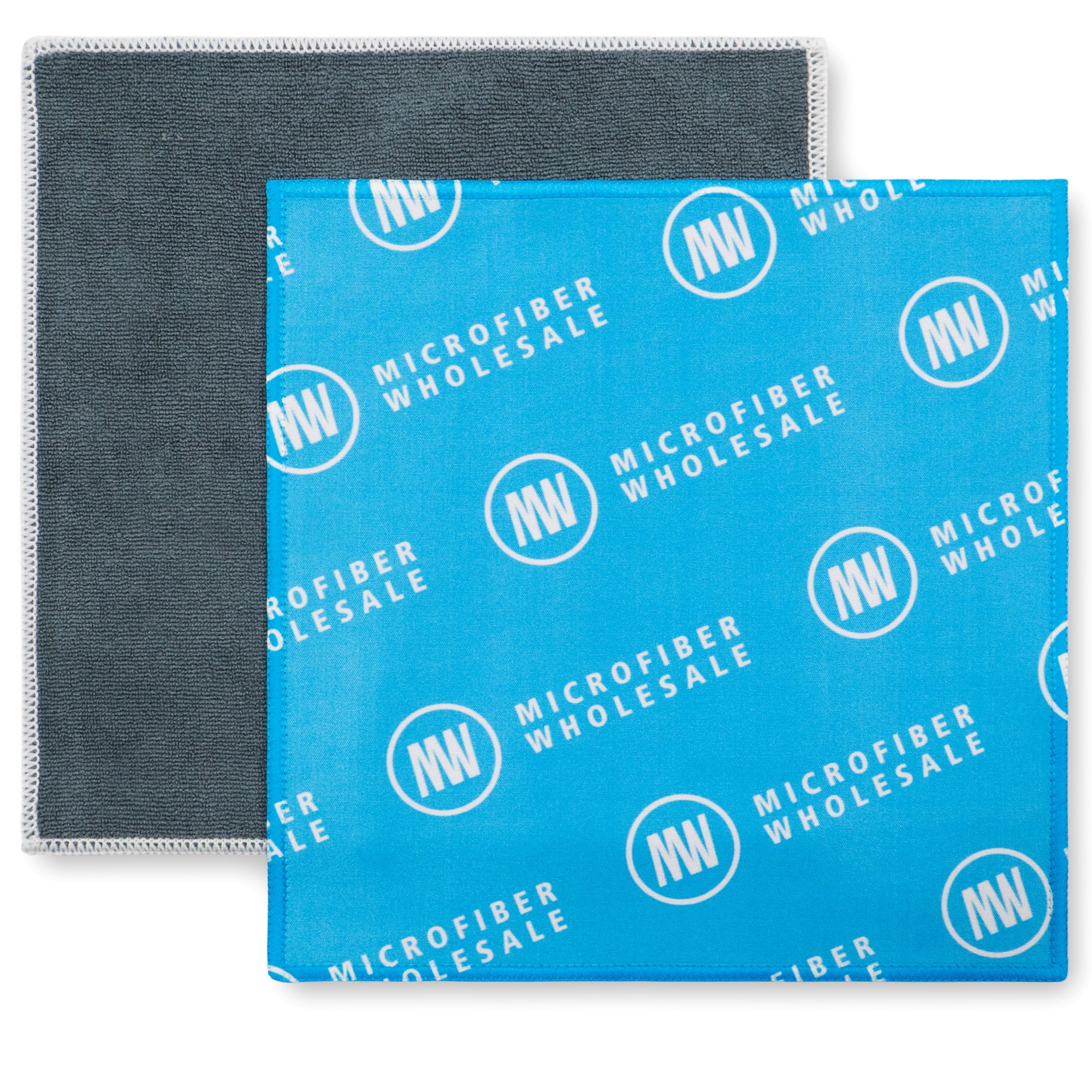 Printed 8"x8" MW Quick Screen & Eyeglass Cleaning Cloths White Border