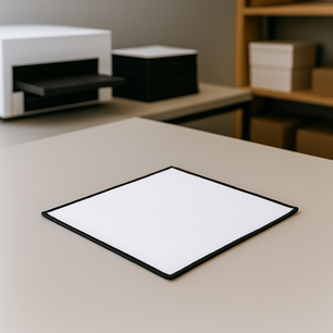 dye sub blank on a tabletop