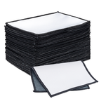 microfiber lens cloth with black border