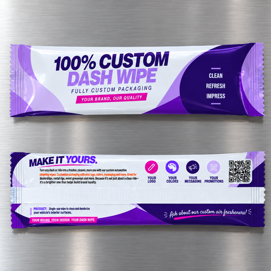 Custom Printed Dash Wipes
