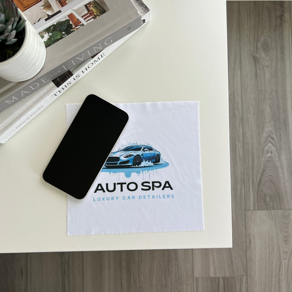 Printed 8"x8" Microfiber Silk Cloth