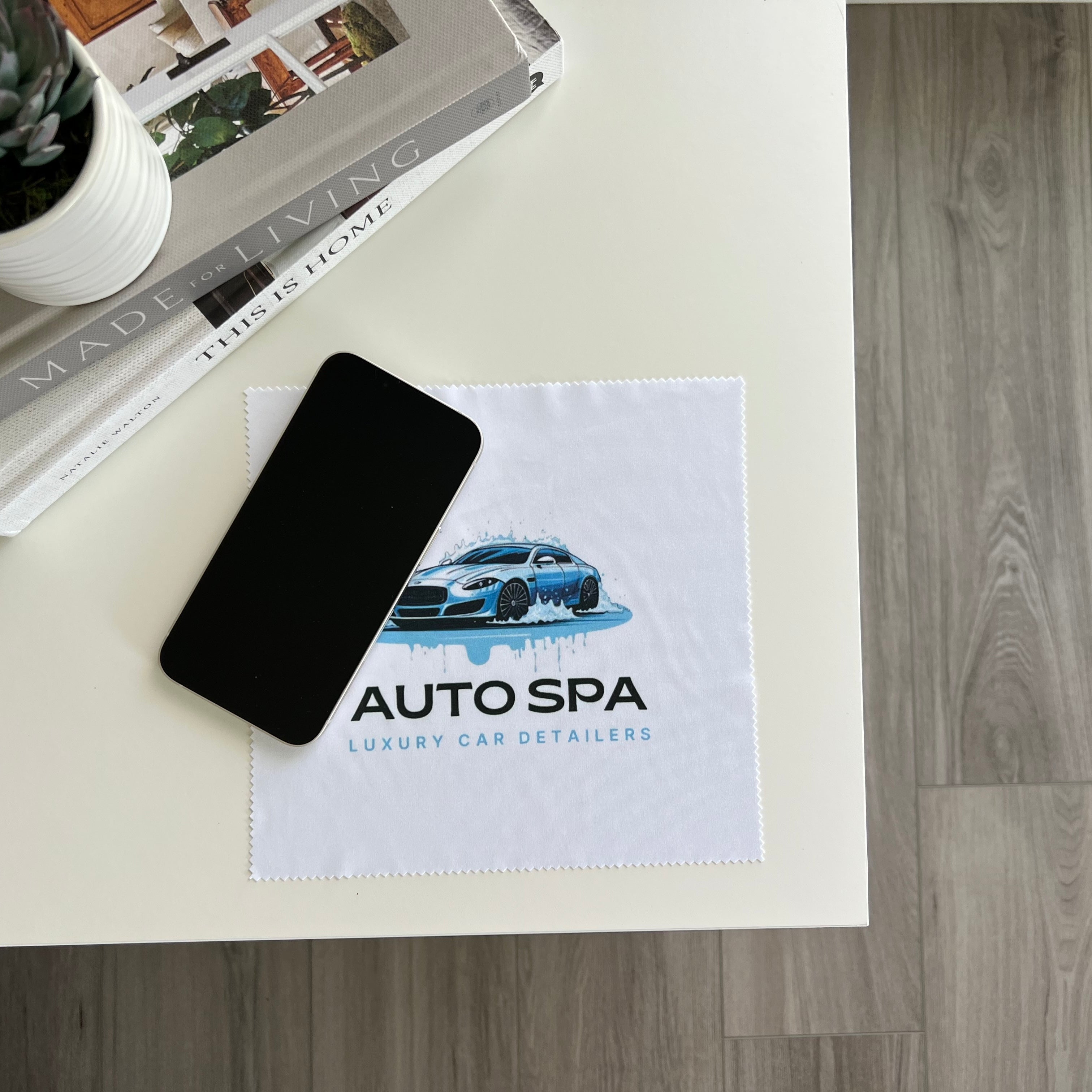 Printed 8"x8" Microfiber Silk Cloth