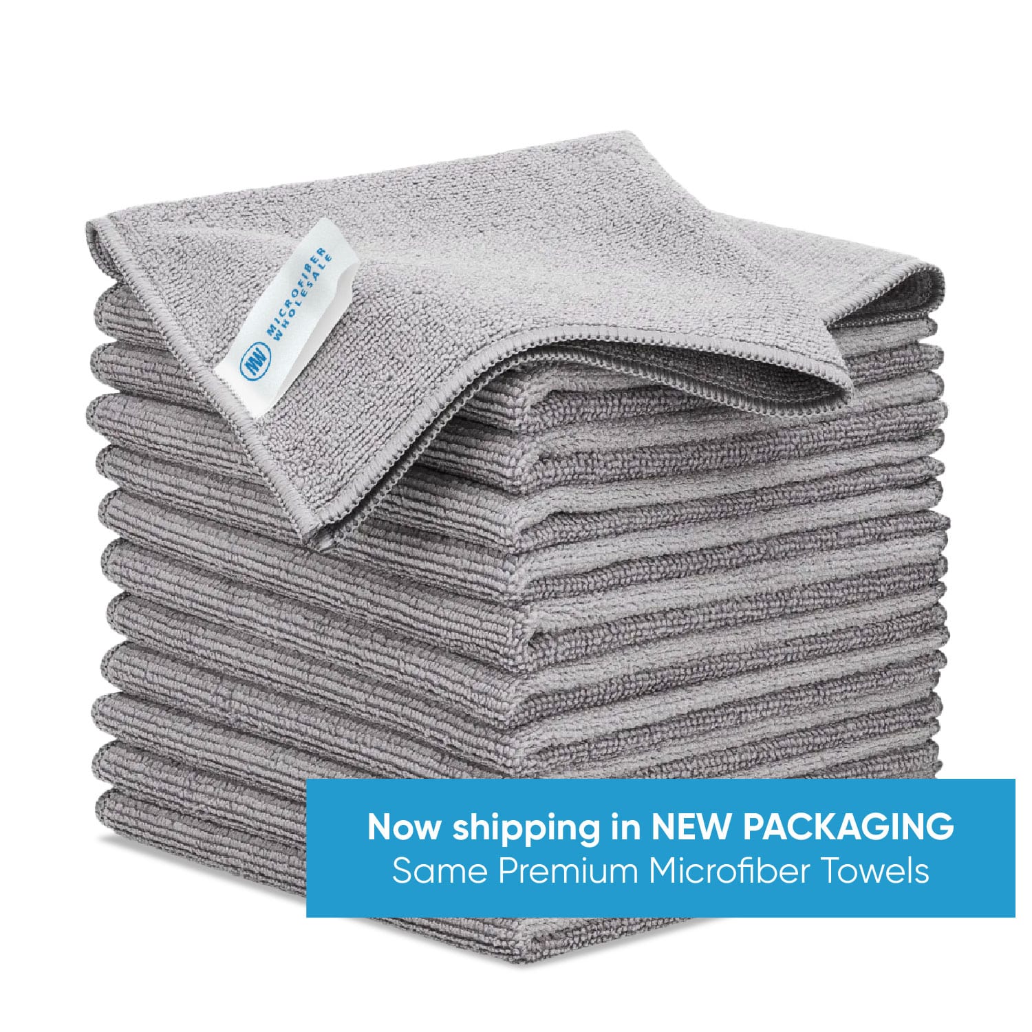 Dish Cloths for Washing Dishes Gray and Turquoise Kitchen Cloths Cleaning Cloths 12 in x 12 in - 8 Pack
