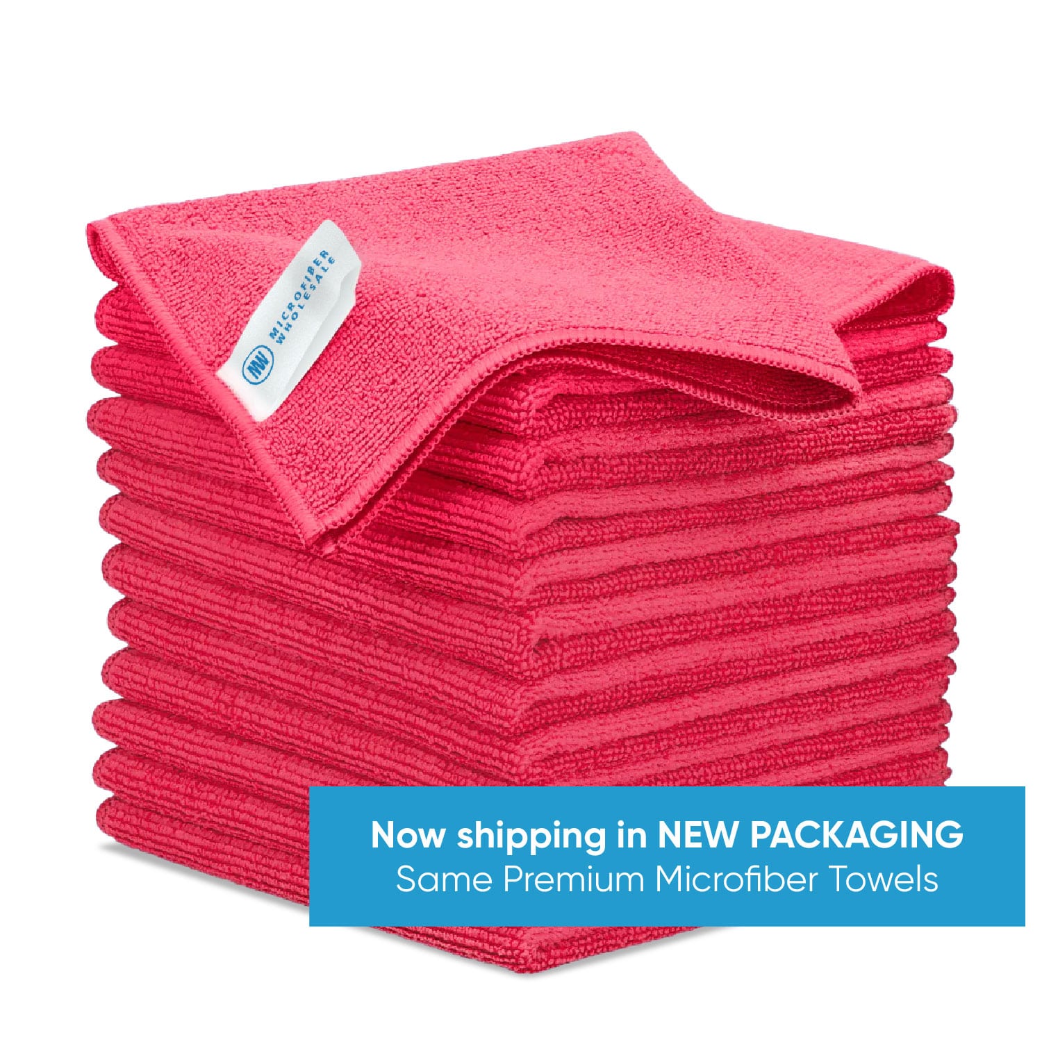 Dri Professional Extra-Thick Microfiber Cleaning Cloth 12 Pack Red