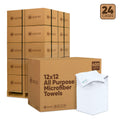12"x12" All Purpose Microfiber Towels - 24-Case Pallet (400/Case)