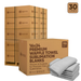 pallet of gray microfiber waffle towels