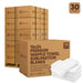 pallet of white microfiber waffle towels