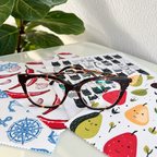 Printed 6"x6" Microfiber Silk Cloth