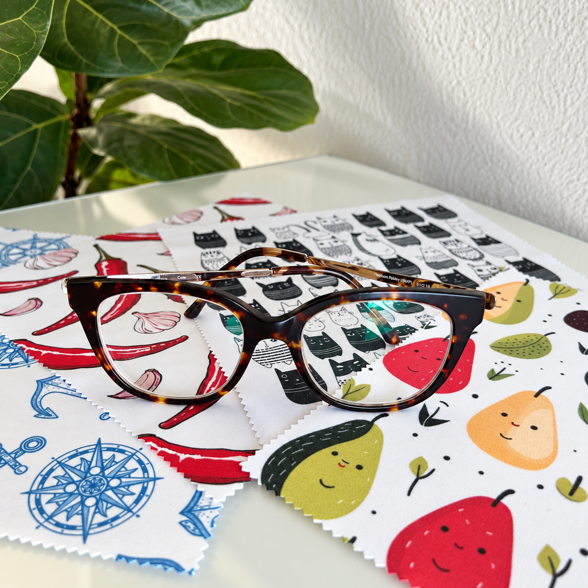 Printed 6"x6" Microfiber Silk Cloth