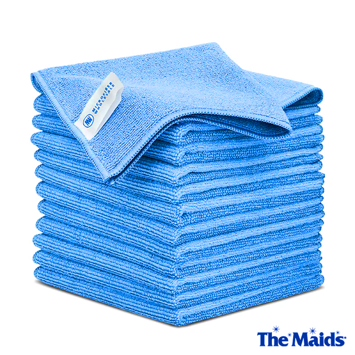 12”x12” MW Pro Multi-Surface Microfiber Cleaning Cloth - Pack of 12 - The Maids