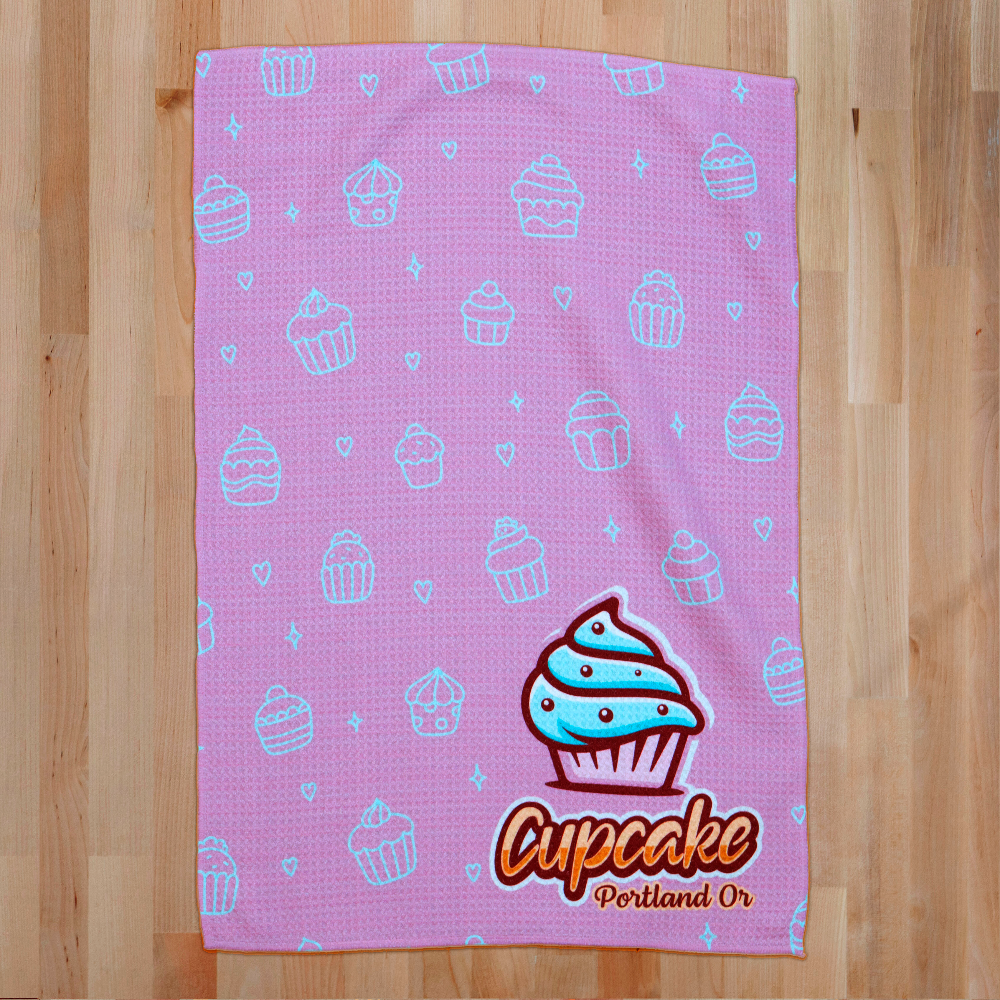 YOUKE OLA 40 Pack Sublimation White Towels - Waffle Weave Microfiber Dish Towels For Heat Transfer