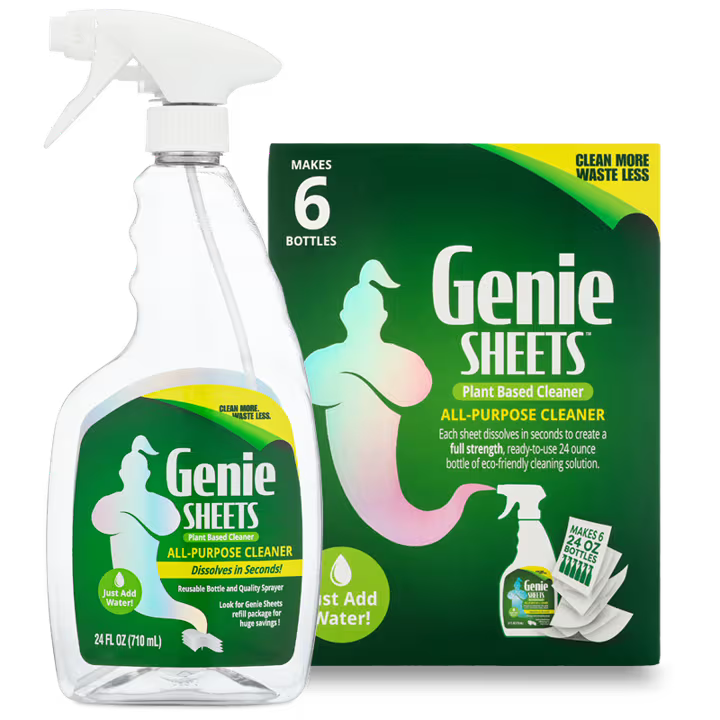 Need a Spray Bottle?Try the Genie Sheets All Purpose kit.
