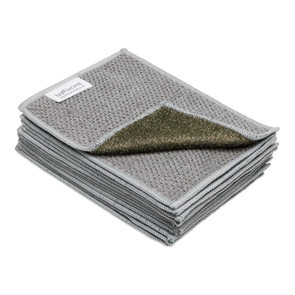 Paño de microfibra para fregar platos Buff™ Home de 4" x 6".