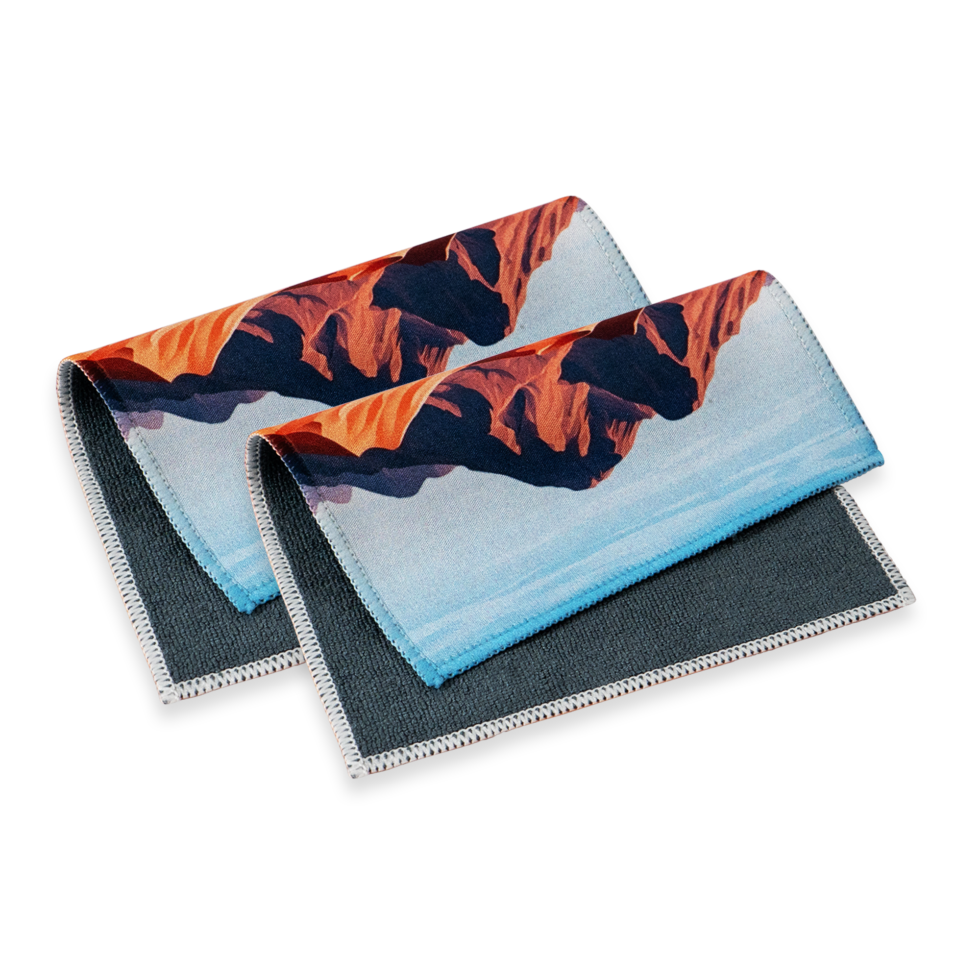5x7 Microfiber Lens & Glass Cleaning Cloth - 2 Pack With Case
