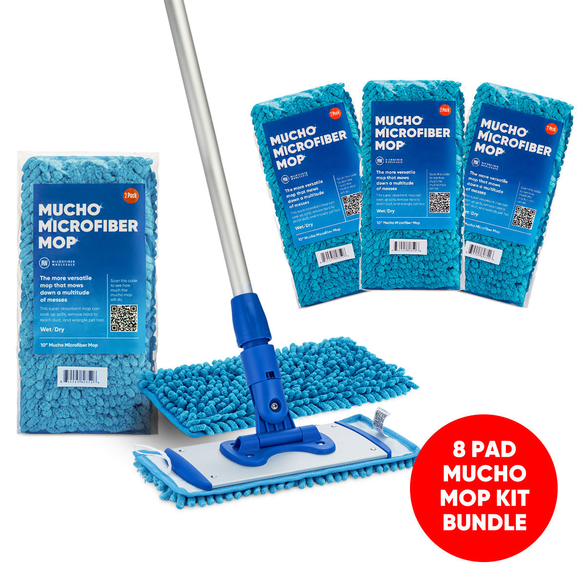 10" Mucho Mop mini kit with Extra Pads Bundle Kit