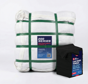 12x12 200GSM Microfiber Car Wash Towel - Bale of 1000