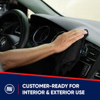 12x12 200GSM Microfiber Car Wash Towel - Bale of 1000
