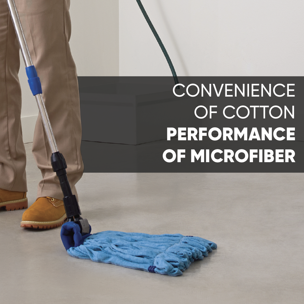 Large Commercial Microfiber Tube Mop - Pack of 3