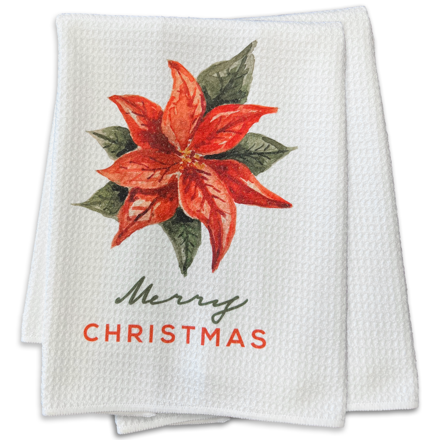 Christmas Waffle Weave Kitchen Towels Set of 2 or 3 Hand Towel 