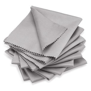 10" x 10" Gray Microfiber Silk Lens Cloth