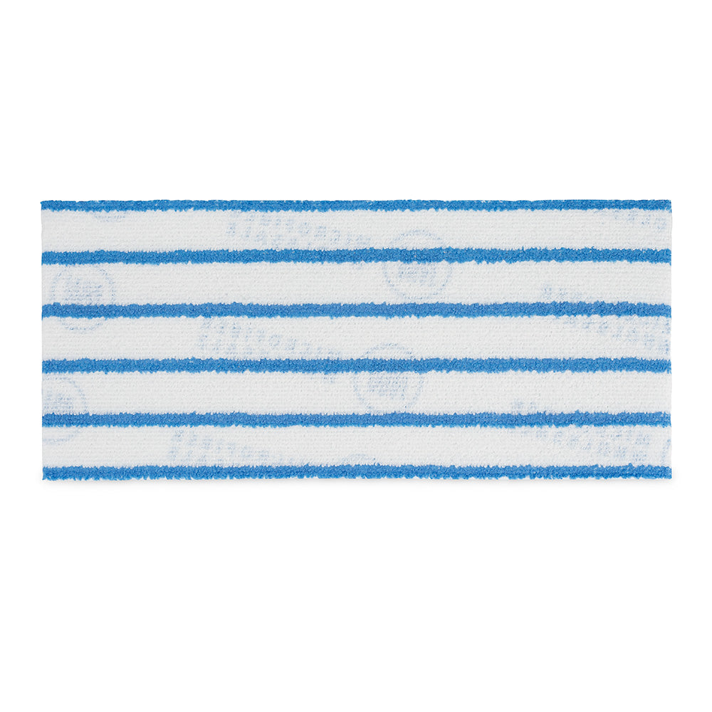 10" MWipes® Semi-Disposable Mop Pad - Blue Stripe - 25 Pack