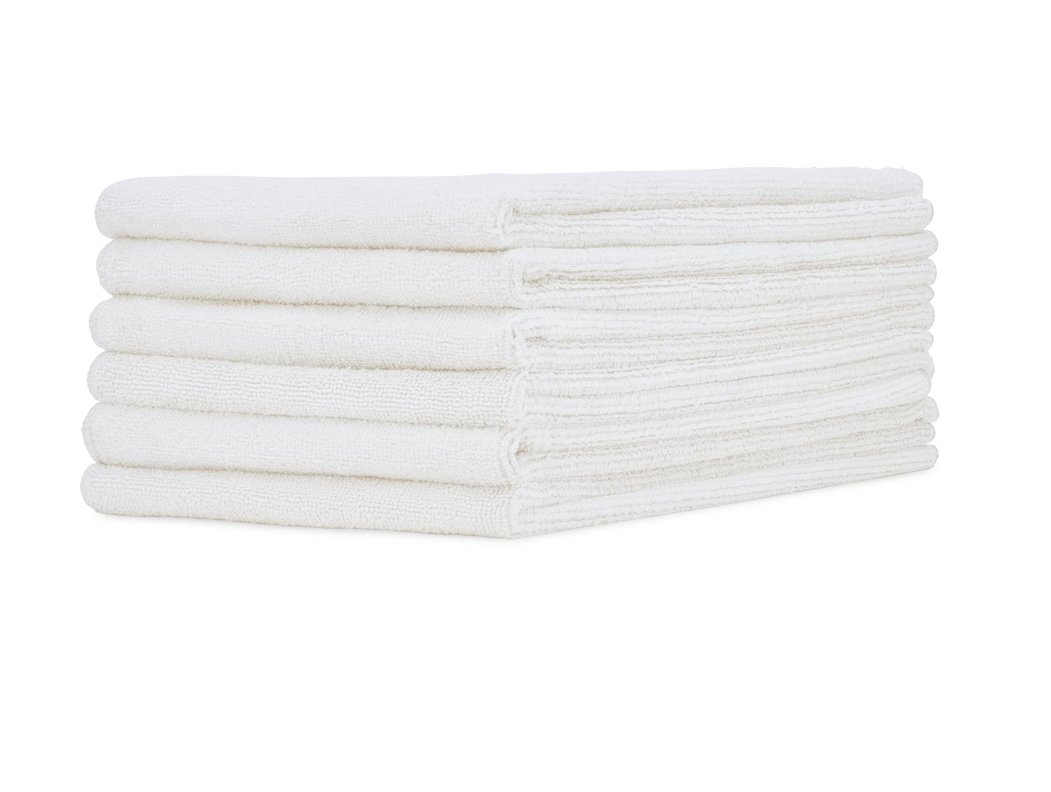 16 x 24 Microfiber Towels White 6 Pack