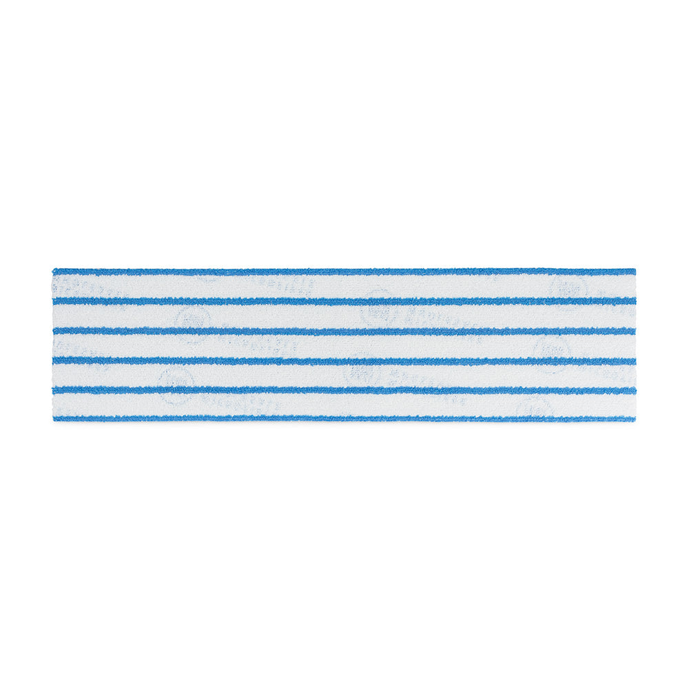 18" MWipes® Semi-Disposable Mop Pad - Blue Stripe - 25 Pack