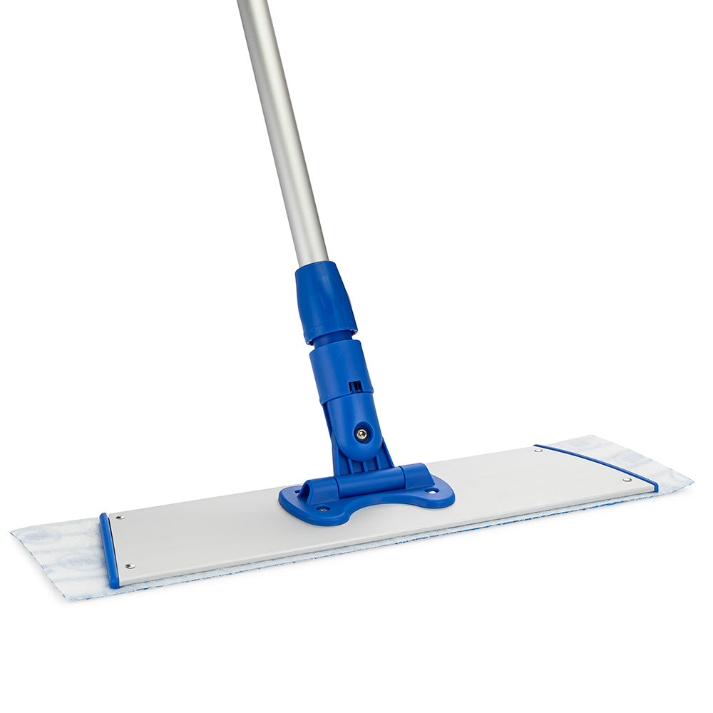18" MWipes® Semi-Disposable Mop Pad - Blue Stripe - 25 Pack