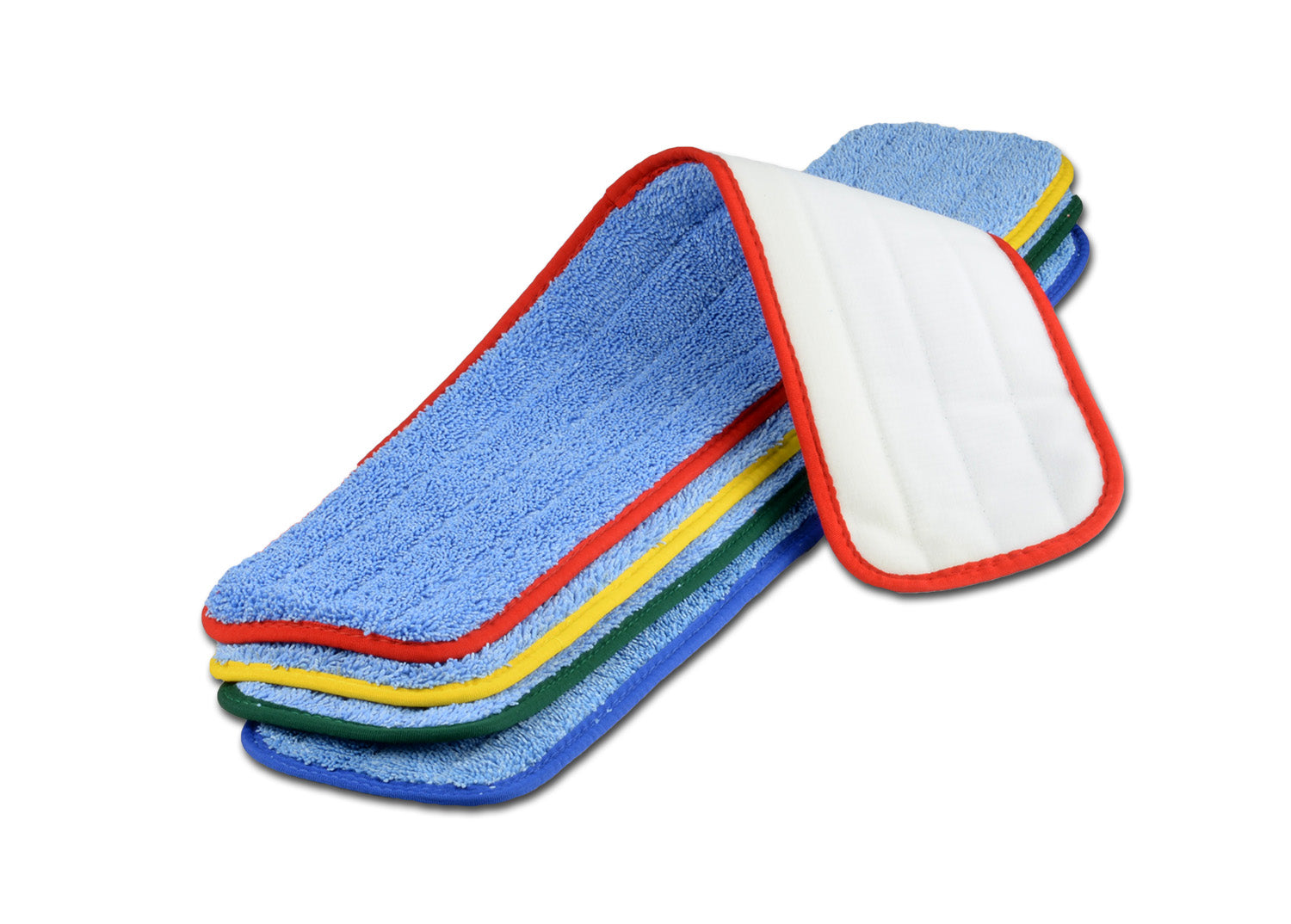 Almohadillas de microfibra de 24 pulgadas para mopas húmedas Grandes codificadas por colores para prevenir la contaminación cruzada MWMCC26-