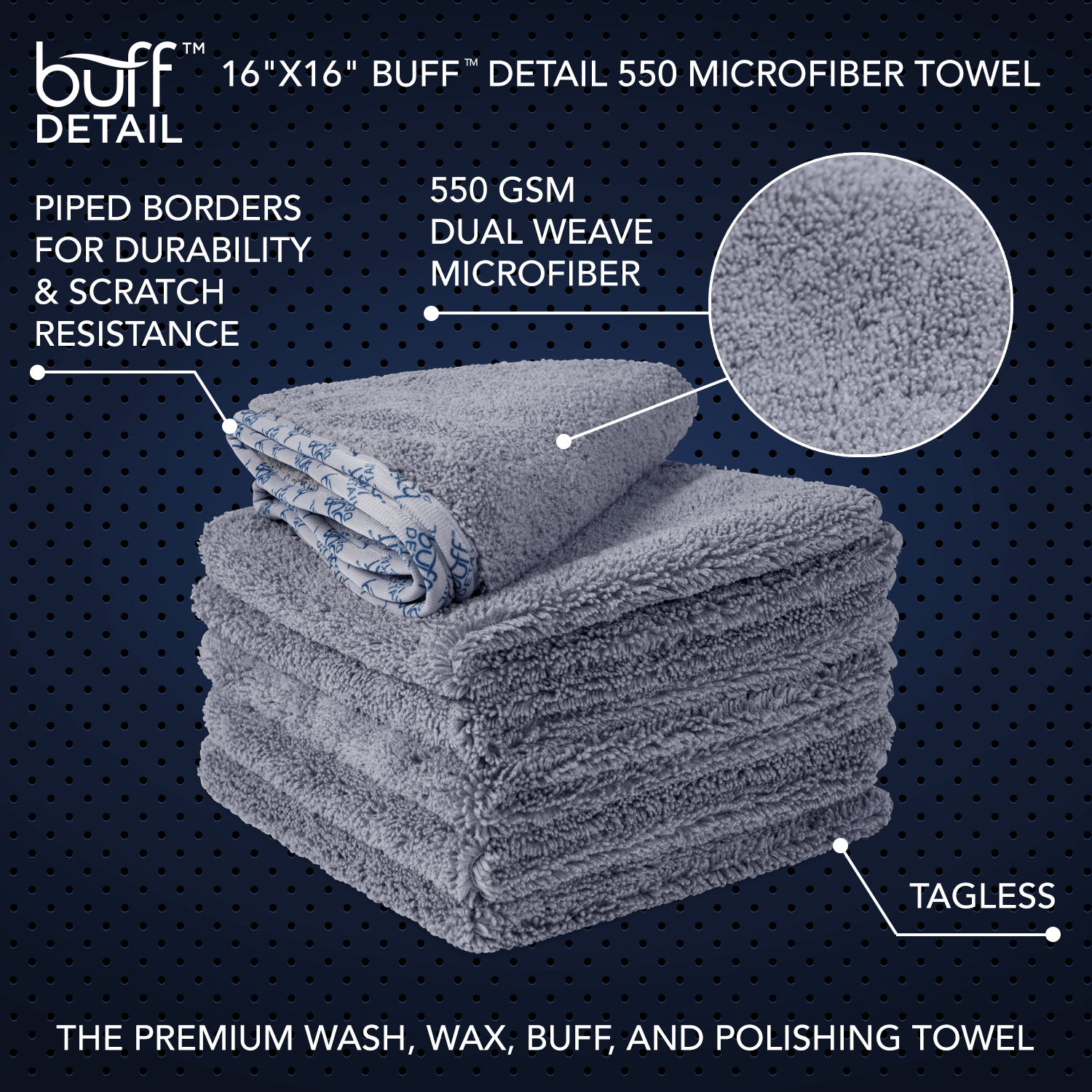 Super Thick Microfiber Plush Towel Cleaning No-Scratch Rag Polishing  Detailing