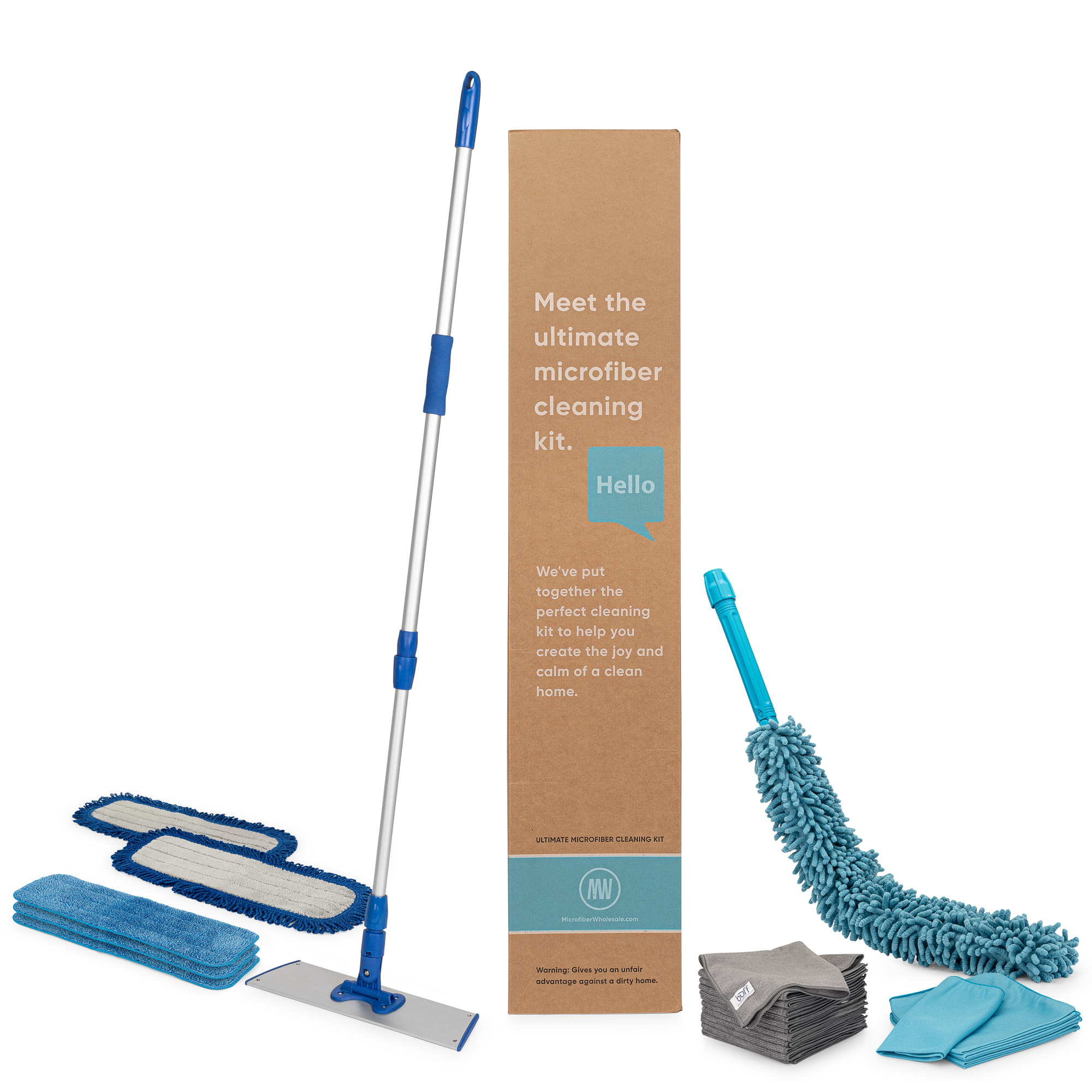 All-In-One Cleaning Kit with 2 System Organizers
