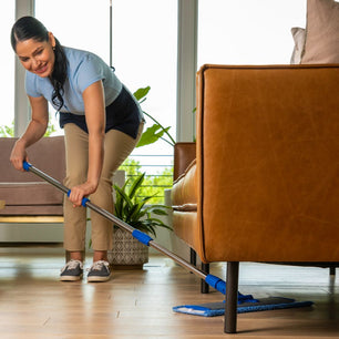 microfiber mop on hardwood floors